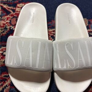 All Saints white Slide Sandals size 38